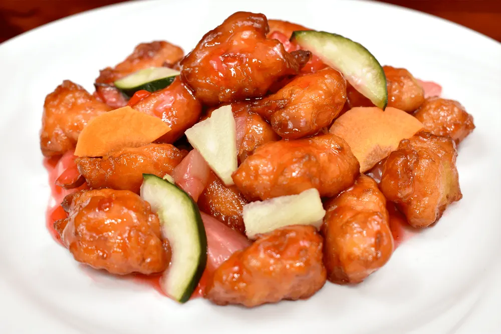 Pollo agridulce